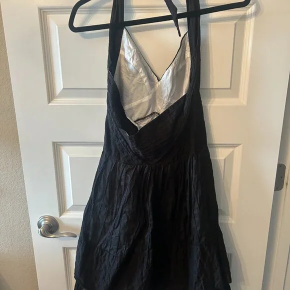 Cynthia Steffe Black Halter Dress Size 6 - Picture 3 of 4